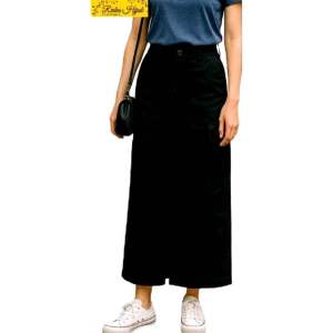 Rok Panjang Wanita Emma Cargo Jumbo Span Bahan Softjeans Stretch Motif Polos LP 65 Melar 105