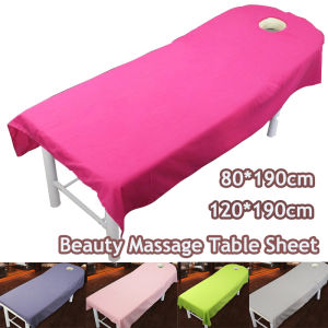 Beauty Bedsheet Cosmetic Table Sheets Soft Massage Treatment Cover Sheet with Hole Facial Bed Cover for Beauty Salon SPA