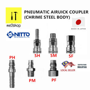Nitto Air Quick Coupling/Pneumaitc Air Coupler/Kepala Paip Angin Untuk Compressor~Made in Japan