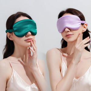 Sleep Mask 3D Eye Mask for Sleeping Pure Silk Blackout Comfortable Soft Night Blindfold for Women Men Eye Shades for Travel Naps