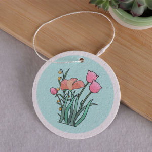 Compressed Wood Pulp Dishwashing Sponge Cartoon Brush Kitchen Magic Water Absorption Scrubber Pot Cleaner Non-Stick Oil