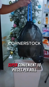 Premium Biodegradable PERFECT Drawstring TRASH BAG / Garbage Bag Small to 2XL - 10pcs/roll