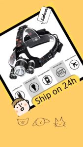 Senter Kepala T6 High Power Headlamp Cree XM-L T6 5000 Lumens