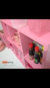 Rak Dapur Serbaguna Tempat Bumbu Masak Gelas Peralatan Masak Lemari Kitchen Set