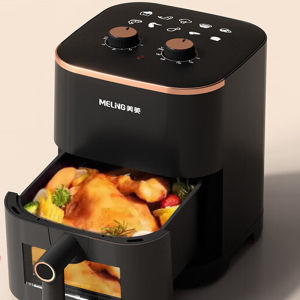 MeiLing Smart Air Fryer Large Capacity Automatic Visual No Flip Home Use Kitchen Appliance Non-Stick Inner Tank China Made