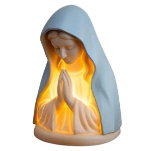 Tượng Đức Mẹ Maria Vẽ Tay Có Đèn Đồ Trang Trí Công Giáo Làm Bằng Nhựa Resin Dành Cho Nhà Cửa Nhóm Tuổi 14+