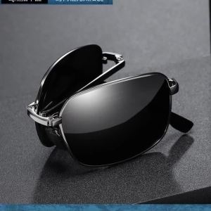 BMAD | Fashionable High-end Foldable Rectangular Frame Glasses for Both Men and Women Driving Sunglasses