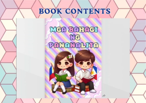MGA BAHAGI NG PANANALITA BOOK 111PAGES FILIPINO BOOK