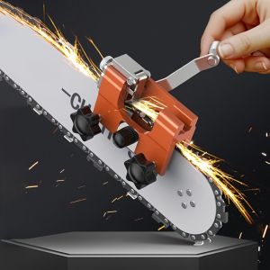 Portable Hand Chain Grinder Chain Clamp Sharpening Tool Quick Grinding for Chainsaw Chains Ideal Handheld Maintenance Equipment