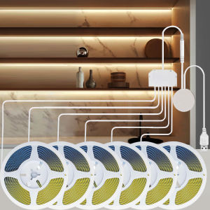 Đèn LED Dải COB Cảm Ứng USB 5V Với Công Tắc Điều Chỉnh Độ Sáng Xuyên Gỗ 1/3M 1-6 Chiếc Cho Tủ Trưng Bày