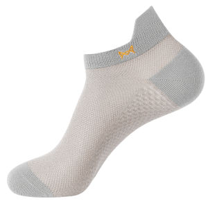 MiiOW | ถุงเท้าผ้าฝ้ายแท้ระบายอากาศได้ดีสำหรับผู้ชาย ทรงบาง ป้องกันแบคทีเรีย ดูดซับเหงื่อ ตาข่าย ถุงเท้าสั้น ฤดูร้อน 2025 แบรนด์ MiiOW