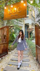 Set đồ nữ bộ đồ nữ 3 chi tiết áo blazer nữ khoác ngoài croptop dài tay hai lớp + áo hai dây cotton + chân váy bút chì