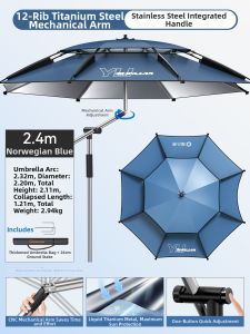 YUZHIYUAN | Outdoor Sun and Rain Protection Fishing Umbrella