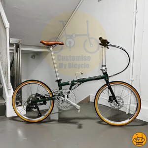 🐉 Fnhon Gust 22” 𝗠𝗥𝗧/𝗕𝘂𝘀-𝗙𝗿𝗶𝗲𝗻𝗱𝗹𝘆 Shimano 9s 𝟭𝟰 𝗙𝗿𝗲𝗲𝗯𝗶𝗲𝘀 Foldable Folding Foldie Fold Bike • 20” inches 451 • British Green Retro • Crius Ethereal Thornton Mobot Litepro Kfun Schwalbe One Tyre • Customise My Bicycle •