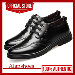 【Ready stock】Genuine Leather Men Shoes Casual Luxury Brand Soft Mens Sneakers Breathable Lace up Moccasins Male Driving Shoes