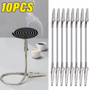 10pcs Double Headed Metal Clip Mosquito Coil Clip Bendable Advertising Label Clip Multifunction Alligator Clips 18/28cm