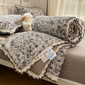 AIYUN | Vintage Floral Puff Yarn Summer Blanket