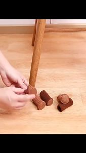 【Esatop】24PCS ที่รองขาเก้าอี้ ถุงเท้าโพลีเอสเตอร์ หนาขึ้น กันลื่นกันเสียงดัง สําหรับตกแต่งบ้าน