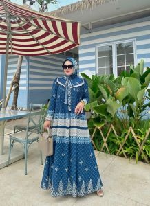 IRNA MIYUKI Baju Dress Ceruty set Hijab Muslim Miyuki vol 3 By iRna Emerald. Nazra Sha