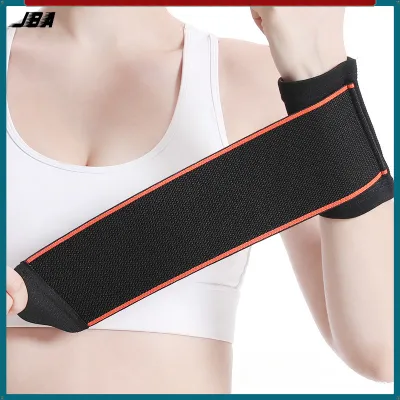 JBA Wrist Support With Pressure Velcro Band 2Pcs Breathable Elastic Adjustable Easy-Wear Wrist Protection For Workout A Pair