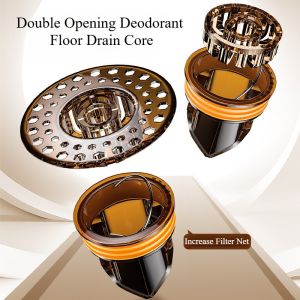 Increase Filter Screen Floor Drain Magnetic Universal Floor Drain Core Anti Insect/Odor Toilet Sewer Sealed  Drain Core