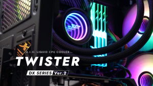 DarkFlash Nebula DN240 & DN360 & DN240D & DN360D LCD & Twister DX240 V2 & DX480 V2.6 & Wave DV240 & DV360 240mm / 360mm / 480mm ARGB AIO Liquid Cooler For PC Desktop (Black / White)