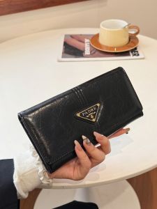 Long Wallet Womens Fashionable Versatile Simple Handheld Bag Multi-Card Position Document Storage Bag Elegant Design 2024 New Model