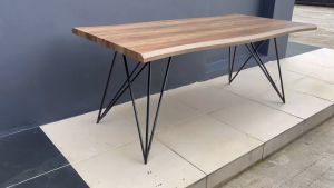 Alden Live-Edge Dining Table / Modern 1.8M Table - FRM5179