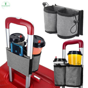 YESPERY ที่วางแก้วสำหรับเดินทางกระเป๋าเดินทางกระเป๋า Botol Minuman กระเป๋าถือเดินทางถือฟรีที่ทนทานถ้วยสำหรับเดินทางกระเป๋าเก็บของเหมาะกับกระเป๋าเดินทางทุกแบบถือ