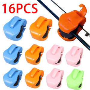 16 Pcs Fishing Pole Fixation Clip Fishing Rod Holder Portable Anti-Slip Universal Outdoor Multifunctional Fish Rod Holder Grip