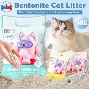 8KG/4KG Bentonite Cat Litter High-Quality Cat Litter sand Fast Clumping Strong Water Adsorption & Deodorization Unscented Really Dust-Free Large Capacity