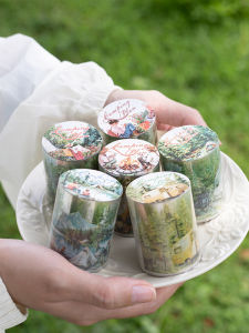 เทปกาวลายพื้นต่อเนื่องกันได้สำหรับการวางแผนการเดินป่า เทปกาวกันน้ำ ติดกระดาษโน้ต ตกแต่งพื้นหลัง เทปกาวอิสระพื้นฐาน