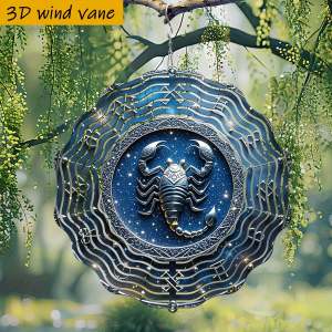 CIFbuy | 3D Gyro Wind Spinner – Radiant Concentric Circles Windmill Chime for Garden Balcony Spring Summer Decor