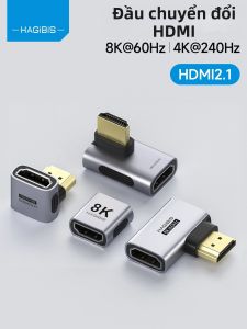 Hagibis | Đầu Chuyển HDMI Đực sang Cái 8K 90 Độ
