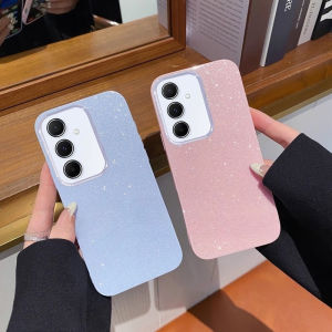 ใหม่เคส Samsung Galaxy A55 A35 A25 A15 A54 A34 A14 LTE 5G 4G เคสโทรศัพท์สร้างสรรค์เรียบง่ายสีทึบเจลลี่สีลูกอมแฟลชดีซิลิโคนคลุมทั้งหมดกันตกฝาครอบด้านหลัง2025