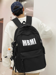 Mens Sporty Large Capacity Backpack Durable Outdoor Travel Waterproof Computer Bag with Multiple Compartments And Pockets