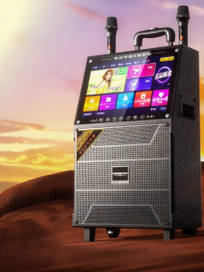 HUABAO | All-in-one KTV Karaoke Speaker with Display Outdoor Dancing Video Bluetooth Audio