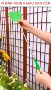 Vỉ Đập Ruồi Muỗi Vỉ Đập Côn Trùng Bằng Nhựa Dẻo Có Thể Rút Gọn Kéo Dài từ 28-65 cm
