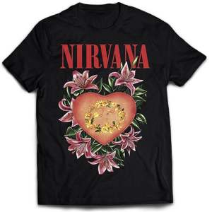 เสื้อวงดนตรีNIRVANA เสื้อวินเทจ สกรีนดิจชาร์จสีกัดเนื้อผ้า ผ้า GILDAN cotton100%