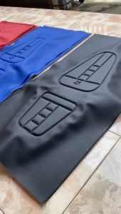 Kulit Jok Vario & Beat & Scoopy & Mega Pro & Vixion: Aksesoris Motor Bebek dan Matic Pres Timbul Bahan Zeus Tebal