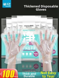 CHAHUA | Food Grade Durable Clear Thickened Disposable Gloves For Kitchen And Children