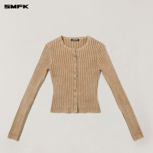 SMFK | Wild Retro Knitted Button Cardigan Slim Fit