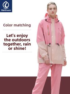 rainfreem | Rainproof Full-body Rain Suit Motorcycle Riding & Fishing Single Use