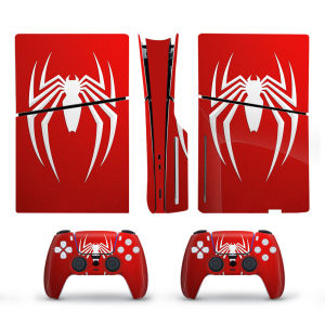 Vinyl Cover Skins for Playstation 5 Slim Console Controller Stickers Superhero Skin Wraps Set for PS5 Disc Edition Accessories
