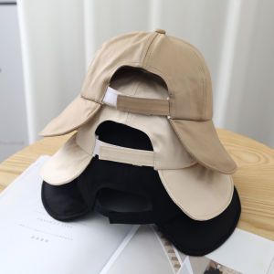 หมวกชาวประมงฤดูร้อนสำหรับผู้หญิง หมวกกันแดด ทรงปากกลม ปีกกว้าง หมวกกันแดด กันยูวี หมวกทรงกลม สไตล์ลำลอง