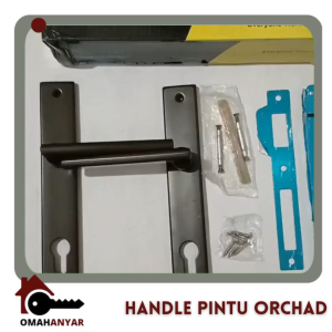 Handle Kunci Pintu Aluminium Komplit Set 30mm Orchad