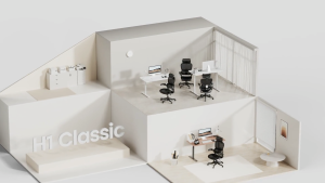 Hinomi H1 Classic V3 Ergonomic Office Chair Mesh with 3D Lumbar Support and Flip-up Armrest