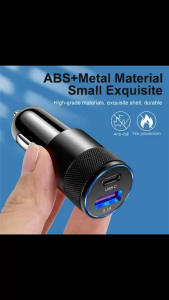 Tẩu Sạc Nhanh 2 cổng USB TypeC 66W QC3.0 Sạc Trên Oto Màu Sắc Bền Đẹp (Loại Tốt)