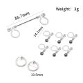 Anime My Dress-Up Darling Kitagawa Marin Earrings Ear Piercing Set  Ear Clips Punk Jewelry Cosplay Costume Props For Men Women. 