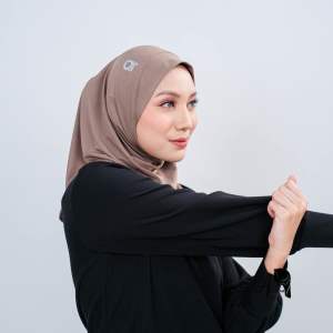 Hijab Sport Instan | Kerudung Bergo Sport | Jilbab Instan Jersey Polos